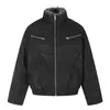 Chaqueta Acolchada Estilo Retro Americano con Cuello de Piel para Snowboarders para Hombres y Mujeres 2026 Otoño/Invierno Marca de Tendencia Abrigo de Algodón con Forro de Terciopelo Ropa Exterior