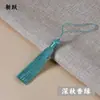 8cm Tassel Curto e Gordinho Poliéster Nó Chinês Marcador de Página Pingente de Tassel Pequeno Pingente de Leque Boca Fechada Tassel de Fantasia Acessórios DIY