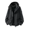 Nuevo conjunto exterior de dos piezas para otoño e invierno para hombre, chaqueta desmontable tres en uno, abrigo para hombre cortavientos y cálido