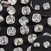 Zircón Irregular Geométrico AAA Chapado Zircón de Espalda Puntiaguda Diamante Multifacético Deslumbrante Arte de Uñas DIY Cristal Sintético Zircón