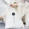 Bolsa de Lona de Mano, Bolso de Hombro de Algodón Color Crema, Hecho a Medida de Fábrica, Se Puede Añadir Logo, Almacenamiento, Para Llevar en la Mano, Personalizado, Ecológico