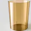 Papelera de gran capacidad para oficina, dormitorio, lujo ligero, sala de estar, hogar, cubo de basura transparente, baño, cocina, papelera