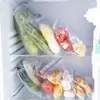 Sacos de conservação para geladeira, sacos transparentes de selagem para embalagem de alimentos domésticos, sacos auto-selantes espessados para congelamento, sacos para porcionamento