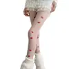 Medias de Seda Estilo Aula Nocturna para Mujer, Medias de Punto Lindas con Estampado de Fresas para Primavera y Otoño Lolita, Medias Negras Sexy Estilo JK Japonés