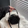 Bolsa Pequena Redonda Estilo Retrô Infantil para Meninas 2026 Nova Fresca e Doce Bolsa Transversal Moda Bolsa de Mão Pai-Filho Bolsa de Ombro