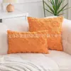 Funda de Almohada de Felpa Acolchada de Calabaza de Otoño para Halloween, Sala de Estar, Sofá, Decoración Creativa Festiva, Cojín Lumbar Simple Transfronterizo