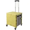Caja de Almacenamiento con Barra de Tracción Diseño Plegable Portátil Carrito de Compras para el Hogar Camping al Aire Libre Picnic Escritura