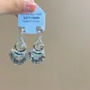 Pendientes de Borla con Cuentas Yuanshan Dai Nuevo Estilo Chinoiserie Estilo Étnico Retro Estilo Tíbet Ganchos para Oreja Pendientes de Metal Calado Nuevo Estilo