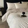 Juego de ropa de cama jacquard de algodón 100% tejido grueso de algodón de fibra larga de Xinjiang Clase A de cuatro piezas, algodón puro con una sensación de lujo ligero, incluyendo funda de edredón y sábana bajera