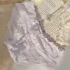 Braguitas de Encaje para Niña Estilo Japonés con Volantes, Lazo Bordado, Puras y Deseables, Cómodas, Transpirables, de Cintura Baja