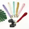 Cadena de Pulsera para Teléfono Móvil con Colgantes de Adornos Tejidos a Mano con Cuerda de Cáñamo y Algodón Llavero Colgante Accesorios de Comercio Exterior de Amazon