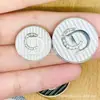 Botões Metálicos Coloridos em Contraste, Botões Criativos de Metal com Letras CD, Botões com Strass, Botões para Casaco Estilo Chanel, Botões para Terno, Botões no Atacado