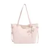 Bolso de Viaje de Gran Capacidad Estilo Coreano Bolso de Mano para Mujer 2026 Nuevo Estampado Bolso Tote Simple de un Solo Hombro para Debajo del Brazo