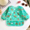 Nuevos Baberos Estilo Japonés para Bebés, Batas Impermeables de Manga Larga para Todo el Cuerpo para Niños, Ropa Reversible para Pintar para Niños y Niñas