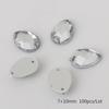 Pegatina de diamante de imitación de cristal acrílico de 8-13 mm, hecha a mano, para accesorios de ropa, cosida a mano, con taladro de garra, bolsa de material.
