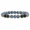 Fabricantes comercio exterior nuevos productos listados accesorios de joyería pulsera personalizada de piedra de 8 mm Ojo de Tigre turquesa Amazon pulsera
