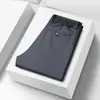 Pantalones Casuales de Otoño e Invierno para Hombre de Cintura Alta Rectos Antiarrugas Elásticos Pantalones Elásticos de Primavera y Otoño Pantalones Gruesos de Punto
