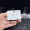 Pendientes Geométricos de Estilo Casual para Mujer Diseño Original Galvanizado Ecológico Aguja de Plata S925 Tienda Compra al por Mayor Accesorios
