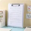 Tablero de escritura multifuncional A4 con ranura para bolígrafo, soporte, caja transparente para almacenamiento de archivos de escritorio, soporte para papeles de oficina y exámenes, bloc