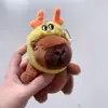 Celebridad de internet lindo capibara capibara colgante peluche juguete muñeca bolsa colgante llavero Muñeca Muñeca