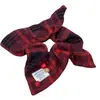 Pañuelo Cuadrado a Cuadros Estilo Coreano Scrunchie para Mujer, Goma para Cola de Caballo Baja, Goma para Moño, Accesorio para el Cabello, Goma a Cuadros