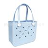 Bolsa Europeia e Americana de Venda Quente Transfronteiriça Nova de Grande Capacidade Pequena Impermeável Fofa para Meninas e Crianças Bolsa de Furos Eva Bolsa de Praia Eva