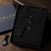Cachemira Otoño e Invierno 2025 Suelto Cálido Cuello Poio Color Sólido Jersey de Punto Ropa de Punto de Cachemira para Hombre