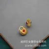 Pendientes Mariposa de Oro Real Chapado en Cobre Retro Francés Pendientes de Lujo Ligero de Gama Alta Pendientes Femeninos Venta al por Mayor Nicho