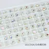 Dongzhou Cristal 6*8 Oval mini tortuga superficie huevo de paloma fondo puntiagudo K9 vidrio diamante decoración de uña material para uña de uso