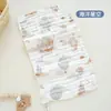 Toalla infantil de dibujos animados de animales, de gasa de seis capas, especial para el rostro del bebé, suave y absorbente, ideal para la saliva del bebé.