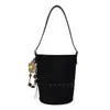 2026 Nuevo Bolso Cubo Color Macarrón para Mujer, Bolso de Hombro Simple y Versátil, Bolso Cruzado de Gama Alta, Bolso de Mano de Lujo Ligero