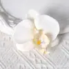 Pétalas de cabeça de flor phalaenopsis de filme artificial acessórios de flor artificial adorno de cabeça grampo de cabelo diy feito à mão decoração de casamento