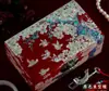 Caixa de joias de dote caixa de armazenamento pacote de material DIY caixa de madrepérola caixa de joias laca popular madrepérola estilo chinês madeira