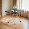 Mesa plegable mesa de comedor simple hogar dormitorio alquiler comedor mesa rectangular mesa de escritura puesto portátil mesa cuadrada pequeña