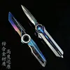 Nueva TemporadaDelta Force S11 Nueva Skin de Cuchillo Arma Cuerpo a Cuerpo de Aleación Remodelada con Rodamiento Giratorio