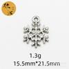 Copo de Nieve Navideño DIY Accesorios Estilo Coreano Colgante Único Serie Navideña Adorno Colgante Liga para Cabello Hebilla para Mochila Colgante Joyería