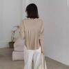 Chic Coreano Primavera y Otoño 2026 Nueva Camisa Holgada Diseño Delgado Camisa Chaqueta de Aire Acondicionado para Mujer