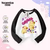 Camiseta de Manga Larga de Caricatura de Capibara Ropa para Niños Moda Primavera y Otoño Tops para Estudiantes Bebés Niños y Niñas