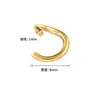 Anillos Abiertos de Acero Inoxidable Accesorios para Joyería DIY Anillo Único Dorado Accesorios Hechos a Mano Anillas de Salto Anillos de Conexión para Collares y Pulseras