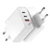 Cargador Plegable Pd de 65W Certificado ETL Certificado KC Adaptador Pd de Nitruro de Galio de 65W Estándar Coreano Carga Directa de 65W