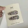 Pinzas Brillantes para el Cabello de Niña Pasador de Princesa Pinza para Flequillo Frente Pinza BB Dulce para Niña Gota de Agua