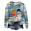 Suéter de Cuello Redondo Serie Navideña Transfronterizo Amazon Teum Digital Impresión 3D Casual Nuevo Estilo Navideño