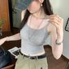 Foto Real de Camisola sin Mangas Dulce y Picante Estilo Tailandés con Copas, Moda para Mujer Verano 2026 Nuevo Top Interior Pura Tentación