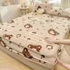 Nueva funda de cama acolchada de terciopelo de leche engrosada clase A, cálida de invierno, agradable al tacto, sábana, juego completo de tres piezas para estudiante