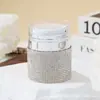 Novo Modelo com Diamantes, Totalmente Cravejado com Diamantes Frasco de Pressão 30ml, Frasco de Pressão para Loção, Frasco Vazio para Dispenser de Água de Maquiagem Líquida, Frasco Portátil de Viagem