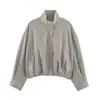 Fabricante transfronterizo de ropa para mujer al por mayor 2026 ZA AliExpress artículo de venta caliente chaqueta a cuadros moderna y elegante