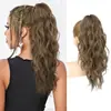 Nuevo Producto Amazon Peluca de Doble Cola de Caballo para Mujer Estilo Europeo y Americano Rizado Maíz Cola de Caballo Esponjosa Extensiones de Cabello Largo Rizado