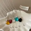 Versátil para el Viaje Color Amor Tirar Collar Largo Simple Temperamento Único Personalidad Única Moda Accesorios para Colgar en el Cuello para Mujer