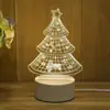 Presente Criativo Luminária Noturna 3D Lâmpada de Mesa com Atmosfera em Acrílico Presente de Natal para Professor Dia do Festival do Meio Outono Luminária Noturna USB