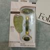 Masajeador Fengfan Jade Rodante para Ojos, Cuello y Frente Belleza Gua Sha con Púas Set de 3 Piezas Palo de Masaje Meridian